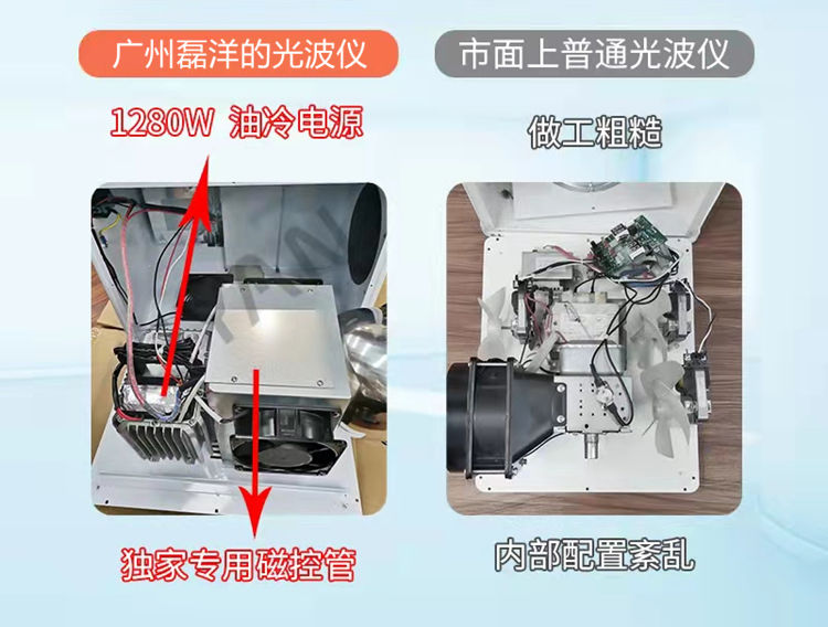 客戶親自拆機檢查我們太赫茲光波儀的內部配置